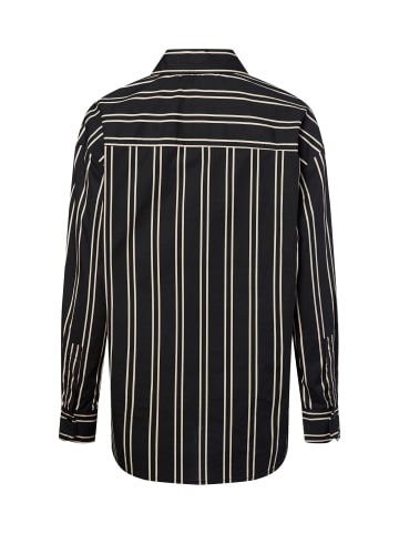 Marie Lund Bluse in schwarz beige