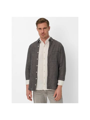 BRAX  Langarmhemd in chocolate