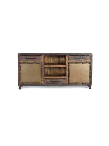 Giner y Colomer Sideboard aus recyceltem Holz und Metall in Brown