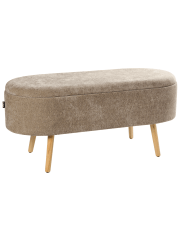 Beliani Bettbank OKLAHOMA in Braun - (W) 37 x (H) 44 x (L) 100 cm