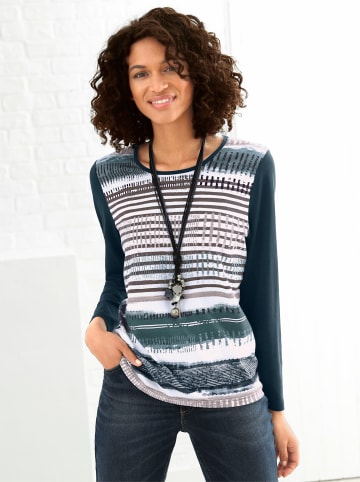 WITT WEIDEN Shirt in tanne-gestreift