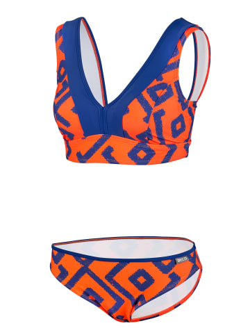 BECO the world of aquasports Bikini Inka Graphic in blau-orange