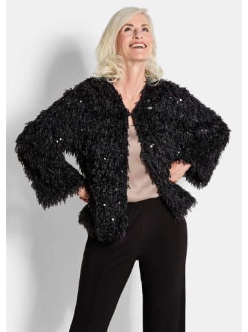 GOLDNER Eleganter Überwurf mit Pailletten in schwarz
