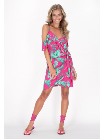 IZIA Women Top in pink turquoise