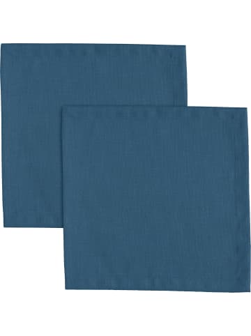 Erwin Müller Serviette 2er-Pack Madrid in jeansblau