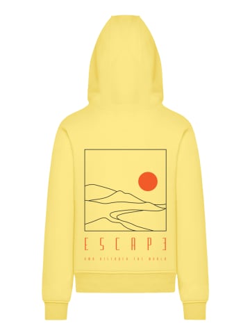 F4NT4STIC Hoodie Escape Discover the World Landscape in taxi yellow