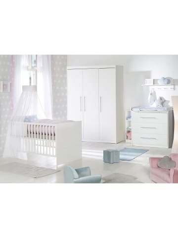roba Zimmerset Maren Weiß mit Kombi-Bett, Kommode & 3-türigem Schrank