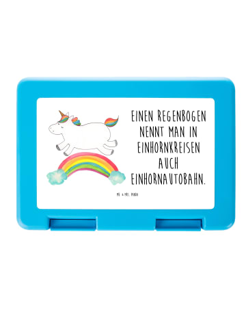 Mr. & Mrs. Panda Bentobox Einhorn Regenbogen mit Spruch in Weiß