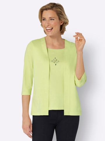 Sieh an! 2-in-1-Shirt in pistazie