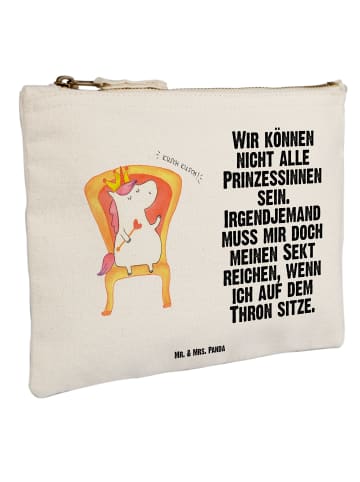 Mr. & Mrs. Panda Menschrmäppchen Einhorn König mit Spruch in Weiß