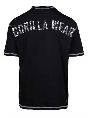 Gorilla Wear T-Shirt in Übergröße - Saginaw - Schwarz