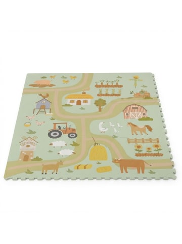 relaxdays 21-tlg. Puzzlematte "Bauernhof" in Bunt