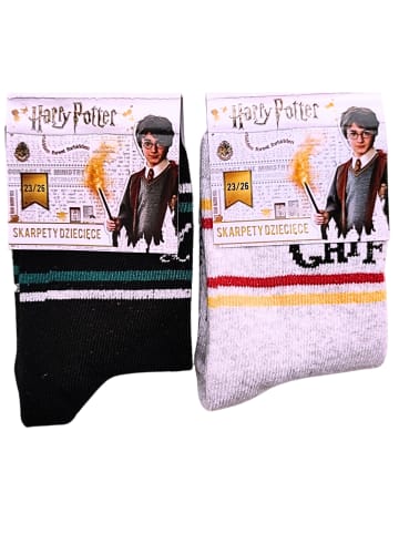 Harry Potter 2er-Set: Socken Harry Potter in Schwarz-Grau