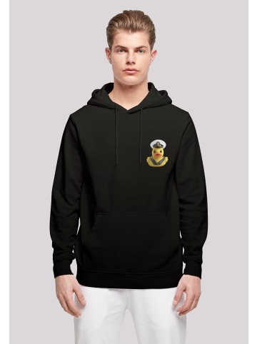 F4NT4STIC Basic Hoodie Rubber Duck Captain HOODIE UNISEX in schwarz