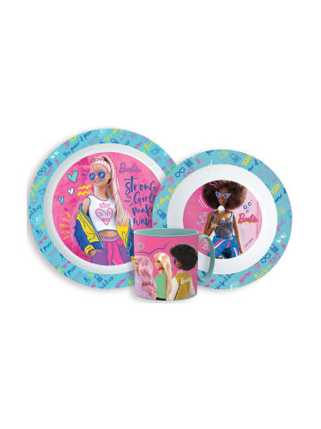 Barbie Stylish Essgeschirr Micro Kunststoff Set mit Becher