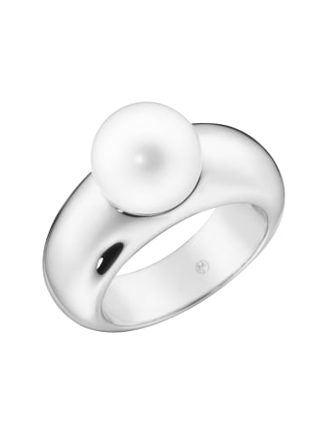 Giorgio Martello Milano Ring Mit Muschelkern Perle in Weiss