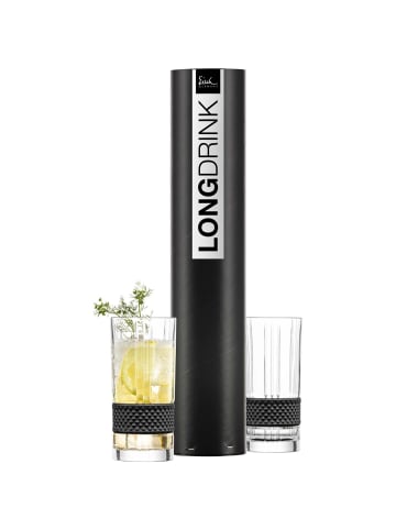 Eisch 2er Set Longdrinkgläser Glen 350 ml in schwarz