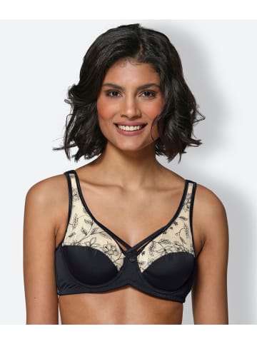 WITT WEIDEN Entlastungs-BH mit Bügel in schwarz-elfenbein