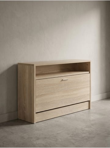 KADIMA DESIGN Schuhkipper SPLIT Modern 80 x 47 x 24 cm Holz Schuhregal 1 in Sonoma