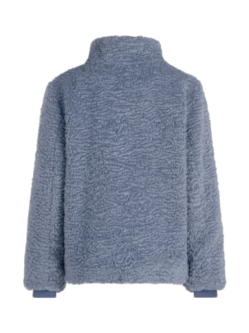 Kunstfell-Jacke mit Eingrifftaschen in Flint Stone