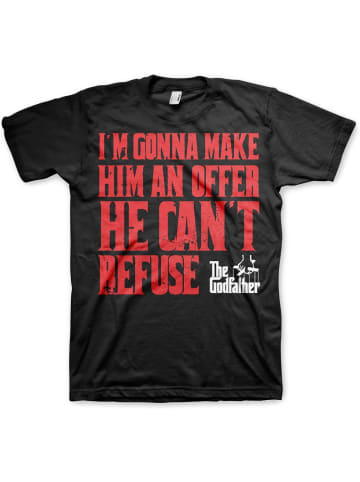 The Godfather T-Shirt "I'm Gonna Make Him A Offer Big Tall T-Shirt" in Schwarz