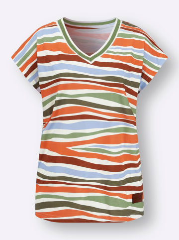 WITT WEIDEN Shirt in eucalyptus-orange-bedruckt