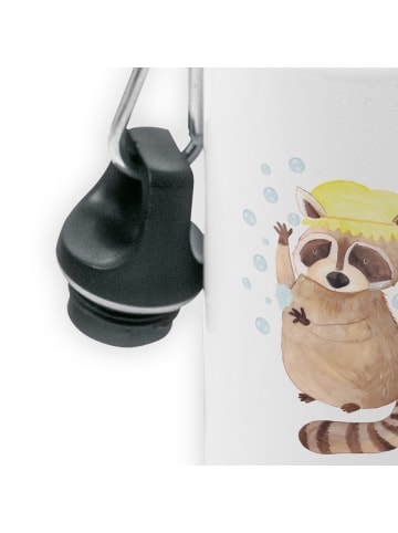 Mr. & Mrs. Panda Trinkflasche Waschbär ohne Spruch in Weiß