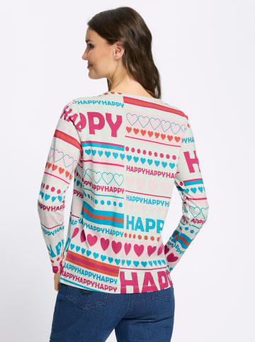 Sieh an! Langarm-Shirt in zartmint-pink-bedruckt