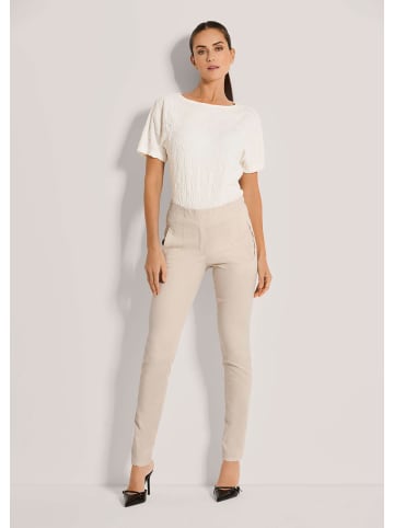 MADELEINE Schlanke Hose zum Schlüpfen in kiesel
