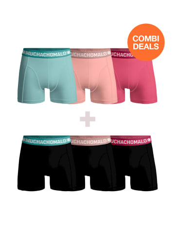 Muchachomalo 3er-Set: Boxershorts in Black/Pink