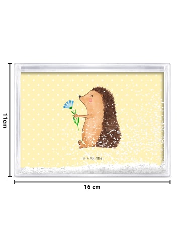 Mr. & Mrs. Panda Schneerahmen Igel Blumen ohne Spruch in Gelb Pastell