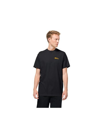 Jack Wolfskin Rundhals T-Shirt für Herren in schwarz