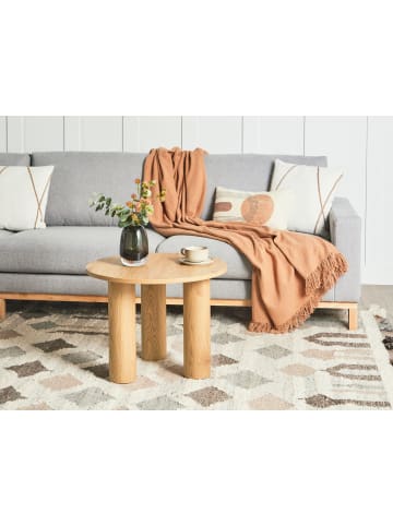 Beliani Couchtisch SENOIA in Braun - (W) 60 x (H) 46 x (L) 60 cm