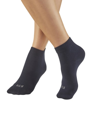 H.I.S Kurzsocken in 2x grün meliert, 2x grün, 2x dunkelmarine