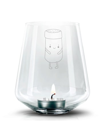Mr. & Mrs. Panda Graviertes Windlicht Beste Freunde Salz mit Spruch in Transparent