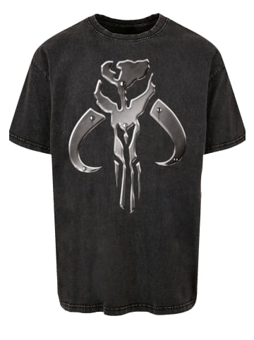 F4NT4STIC Oversize T-Shirt Star Wars The Mandalorian Boba Fett in schwarz