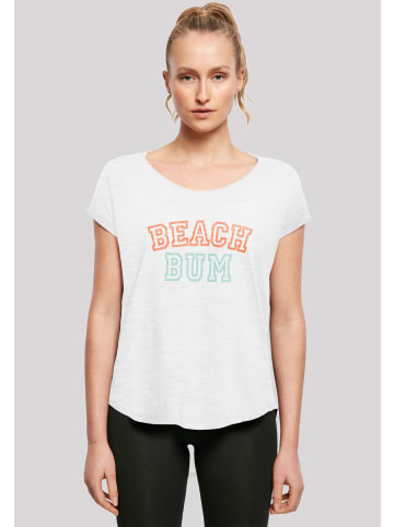 F4NT4STIC Long Cut T-Shirt Beach Bum in weiß