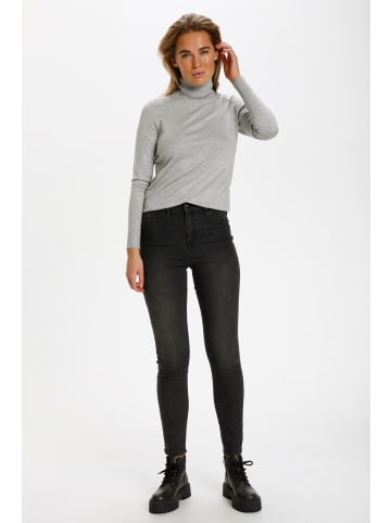 SAINT TROPEZ Rollkragen J2046, Classic fit in Pearl Grey Mel