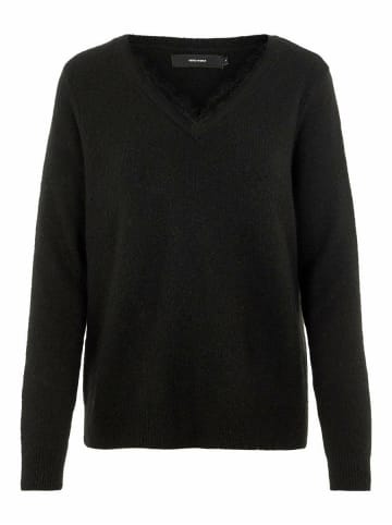 Vero Moda V-Kragen Pullover für Damen in schwarz