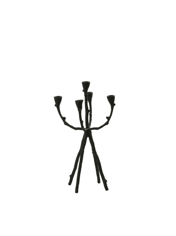 Light & Living Kerzenständer Ranica - Schwarz - 31x31x48cm