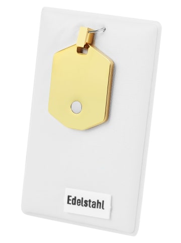Adeliás Unisex Anhänger aus Edelstahl in gold
