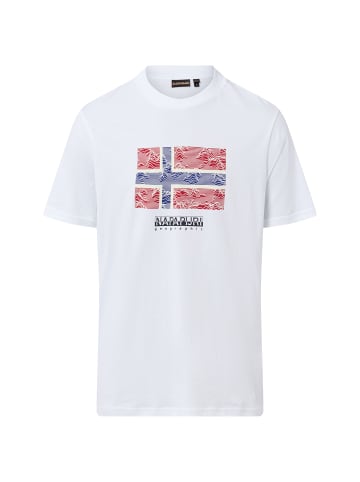 Napapijri T-Shirt Drapeau in weiß