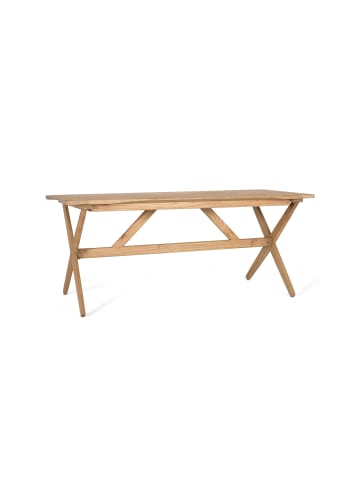 Giner y Colomer Rechteckiger Tisch aus massivem, handgefertigtem Mindi-Holz 150 cm in Brown