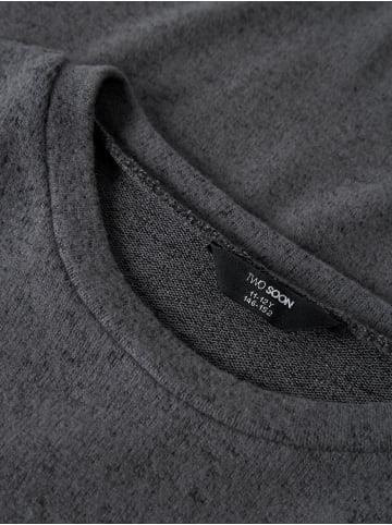 TWO SOON Strickoberteil in Dark Grey Melange