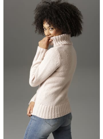Aniston CASUAL Rollkragenpullover in altrosa
