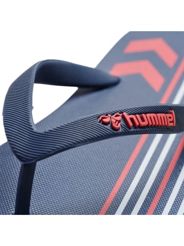 Hummel Hummel Flip-Flop Multi Stripe Unisex Erwachsene Atmungsaktiv Leichte Design in BLACK IRIS/FLAME SCARLET