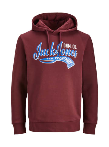 Jack & Jones Hoodie 'Logo' in rot