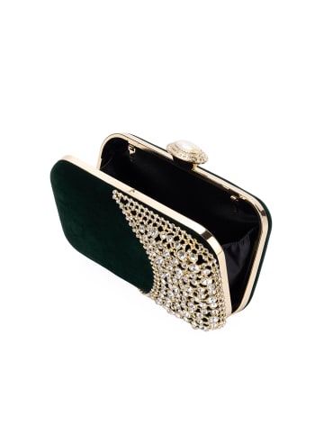 dulcey Women Clutch in Dark Green