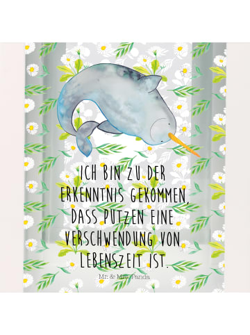 Mr. & Mrs. Panda outdoor laterne Narwal mit Spruch in Transparent