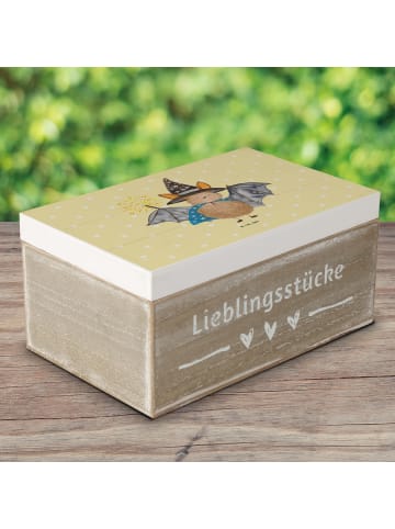 Mr. & Mrs. Panda Geschenkdose Fledermaus Zauberer ohne Spruch in Gelb Pastell